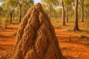 Close-up of a termite structure within a national reserve in Northern Australia