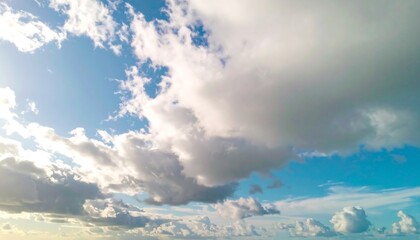 Cloudy blue sky panorama