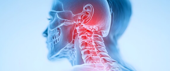 Neck Pain Anatomy Illustration