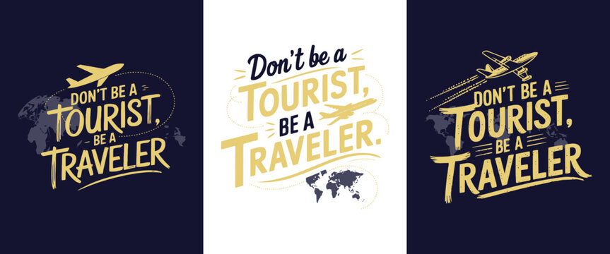 Travel quote typography with airplane and world map graphic for adventure lifestyle, journey inspiration, and t shirt design