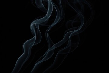 Dark background featuring flowing smoke patterns for artistic design
