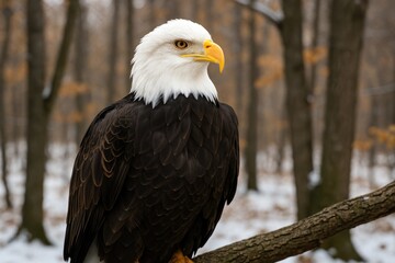 Fototapeta premium Raptor showcased within the animal sanctuary