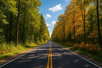 A trail winding through a wooded area