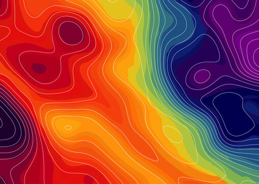 Abstract background with gradient thermal heat map design