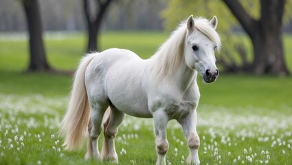 Obraz premium Charming miniature horse illustration