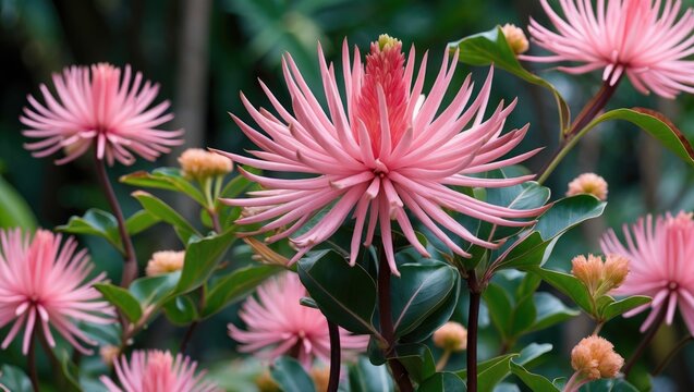 A beautiful flowering plant suitable for home gardens: Adenium arabicum Balf.f.