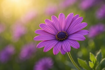 Obraz premium Magnificent macro shot of a violet-hued floral bloom