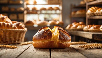 Aerial View of a Bakery's Fresh Breads