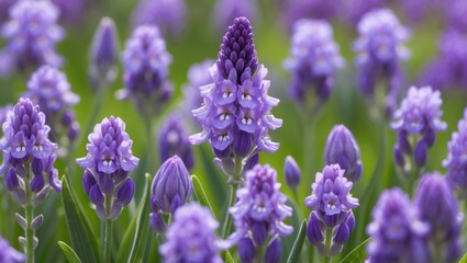 Fototapeta premium Springtime bloom of a purple flower