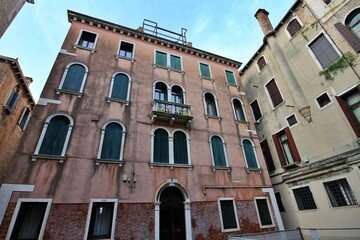 Morning view of the old town in the San Marco district of Venice, Italy