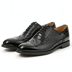 black leather shoes for men
