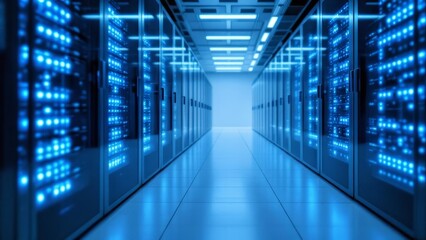 The heart of the digital world humming with data and potential