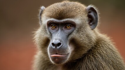 Obraz premium Wild monkeys often seen in savannahs