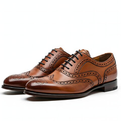 brown leather shoes