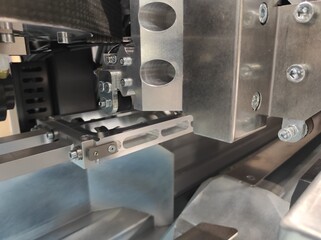 Mechanism texture. stainless steel mechanism. Production. industrial machinery. Industry. Art modern