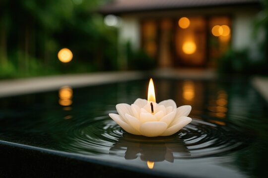 Floral Aroma Candle for Aromatherapy