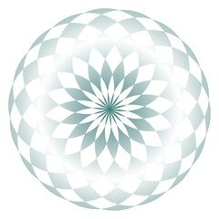 Geometric Orb with Interlocking Petallike Shapes