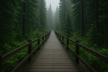 Obraz premium Elegant wintery and mysterious corridor