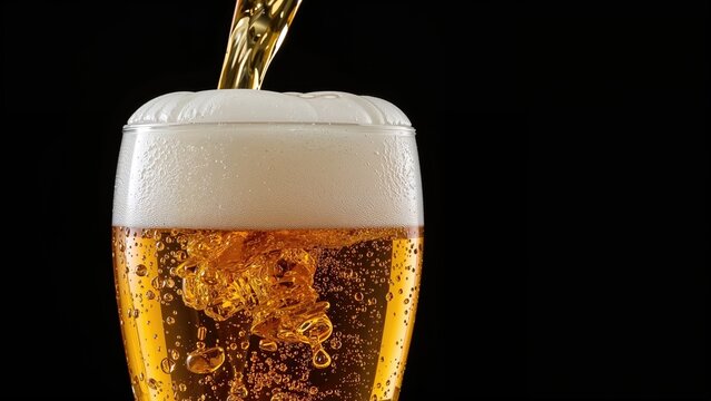 Serving beer from a tap