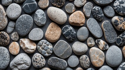 Granite-inspired pebble stone pattern for web and mobile interface backgrounds