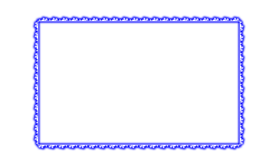 Blue neon rectangle shape frame. Vivid glowing lavender border isolated on transparent background. Shine glow light electric purple neon sign Banner, Mockup, presentation, Design element, PNG