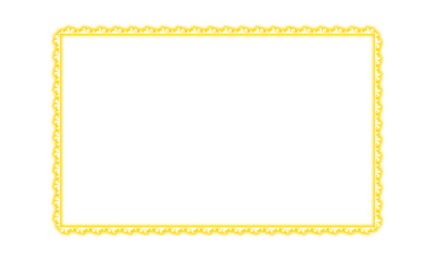 Gold neon rectangle shape frame. Vivid glowing lavender border isolated on transparent background. Shine glow light electric purple neon sign Banner, Mockup, presentation, Design element, PNG