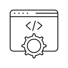 Development  thinline icon , vector, pixel perfect, illustrator file  
