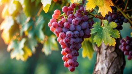 Fototapeta premium Sunny days and grape harvesting