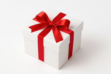 Fototapeta premium Festive gift wrapping box