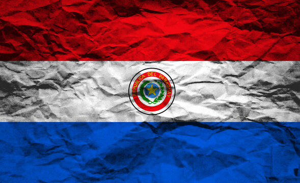 The crumpled Paraguayan flag proudly embodies its people