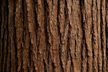 Zoomed-in view of cedar bark texture