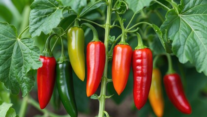 Small-scale Capsicum annuum L. plant classified under Solanaceae