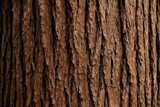 Zoomed-in view of cedar bark texture