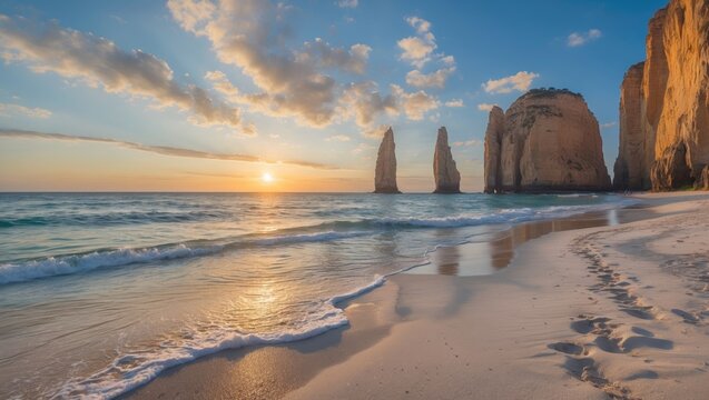 Coastal areas featuring cathedral architectures