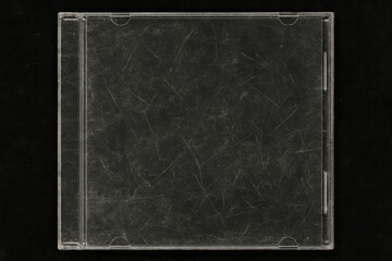 Graphic design composition featuring CD case texture overlay