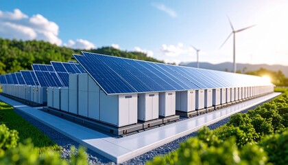 Renewable Energy Storage Solar Panels and Wind Turbines Powering a Sustainable Future