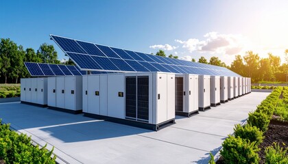 Solar Battery Array Sustainable Energy Storage Solution for Homes
