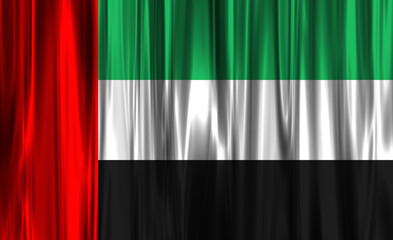 National pride displayed through vibrant colors of the UAE flag