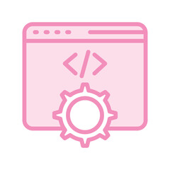 Development  color shadow thinline icon , vector, pixel perfect, illustrator file 
