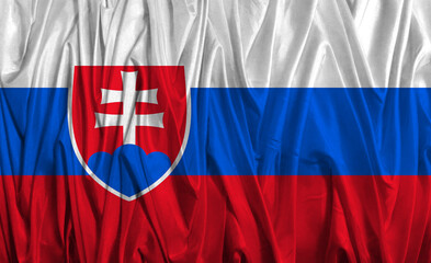 Russian and Slovak flags united in collaboration