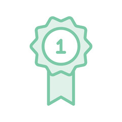 Medal  color shadow thinline icon , vector, pixel perfect, illustrator file 
