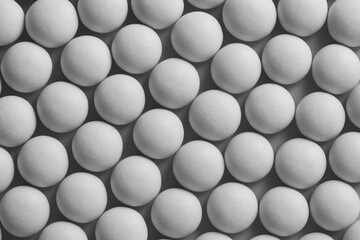 Monochrome pattern with round elements in an abstract style