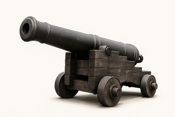 Old artillery at the hilltop military site