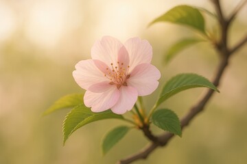 Obraz premium Close-up shot capturing a blooming flower during springtime