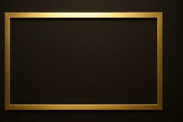 Elegant 16x9 Video Border in Gold Tone