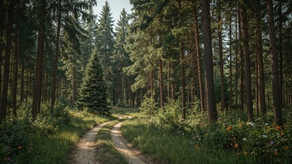 Fototapeta premium Summer in a Russian woodland