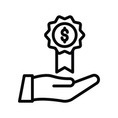 Benefit  line icon , vector, pixel perfect, illustrator file 
