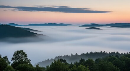 Fototapeta premium sunrise over the mountains