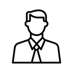 Obraz premium Employee line icon , vector, pixel perfect, illustrator file 