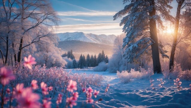 Nature's winter season